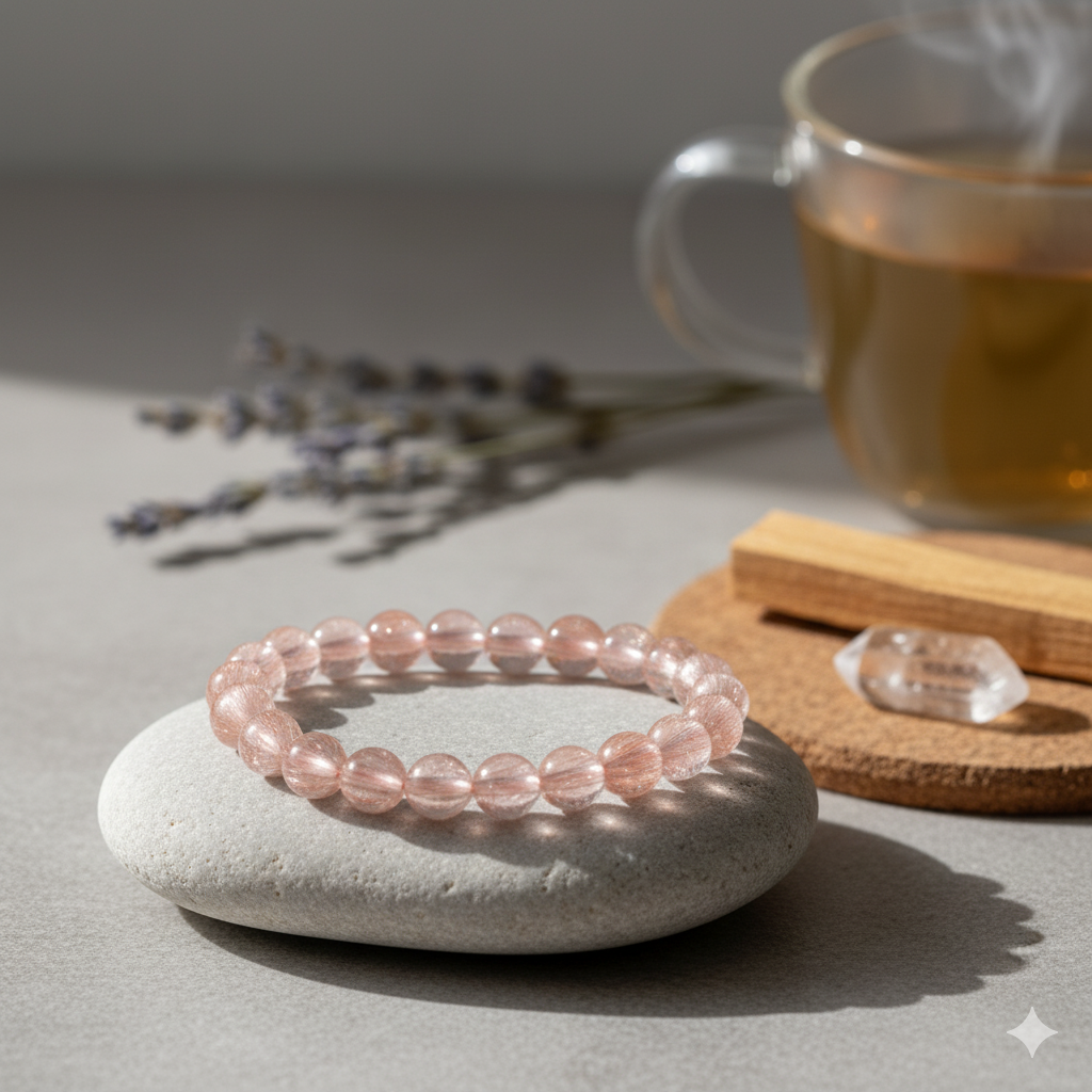 Strawberry Quartz Stone 10MM