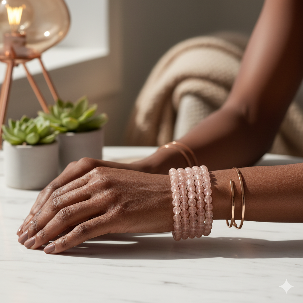 Strawberry Quartz Stone 10MM