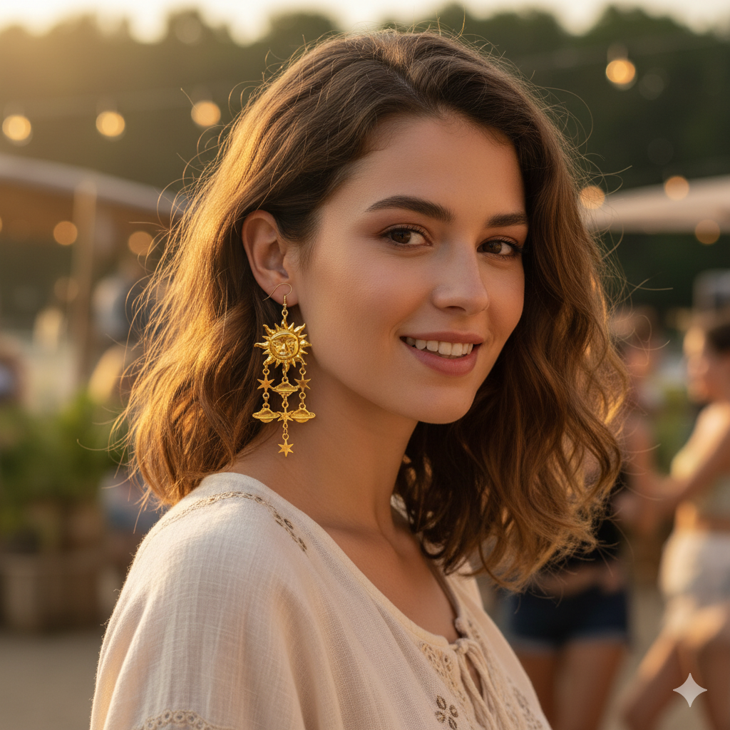 Celestial earrings