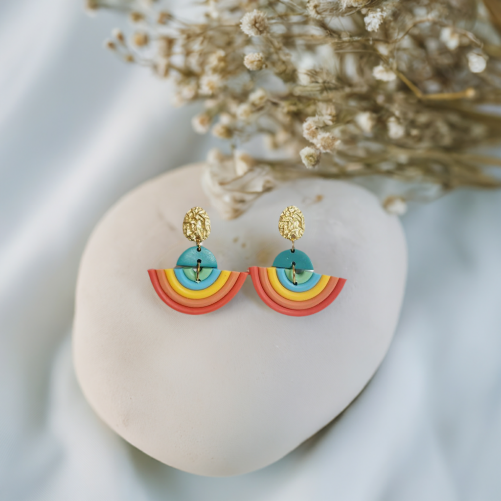 Clay Rainbow Earring