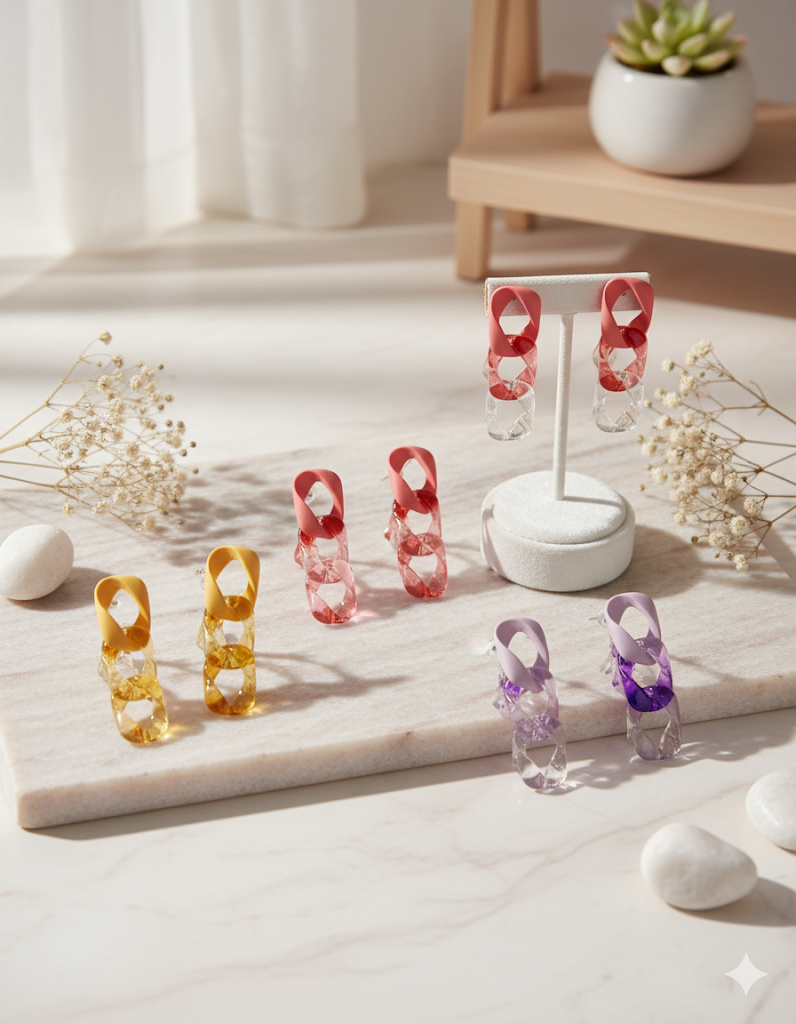 Acrylic Chain Earrings