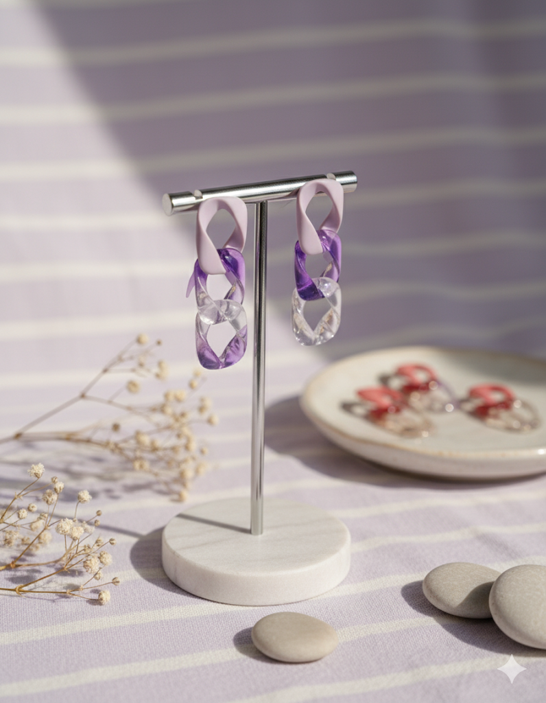 Acrylic Chain Earrings