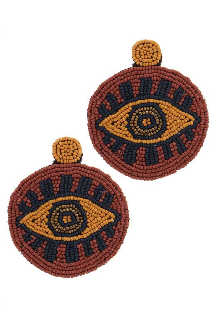Evil Eye Embroidery Beads