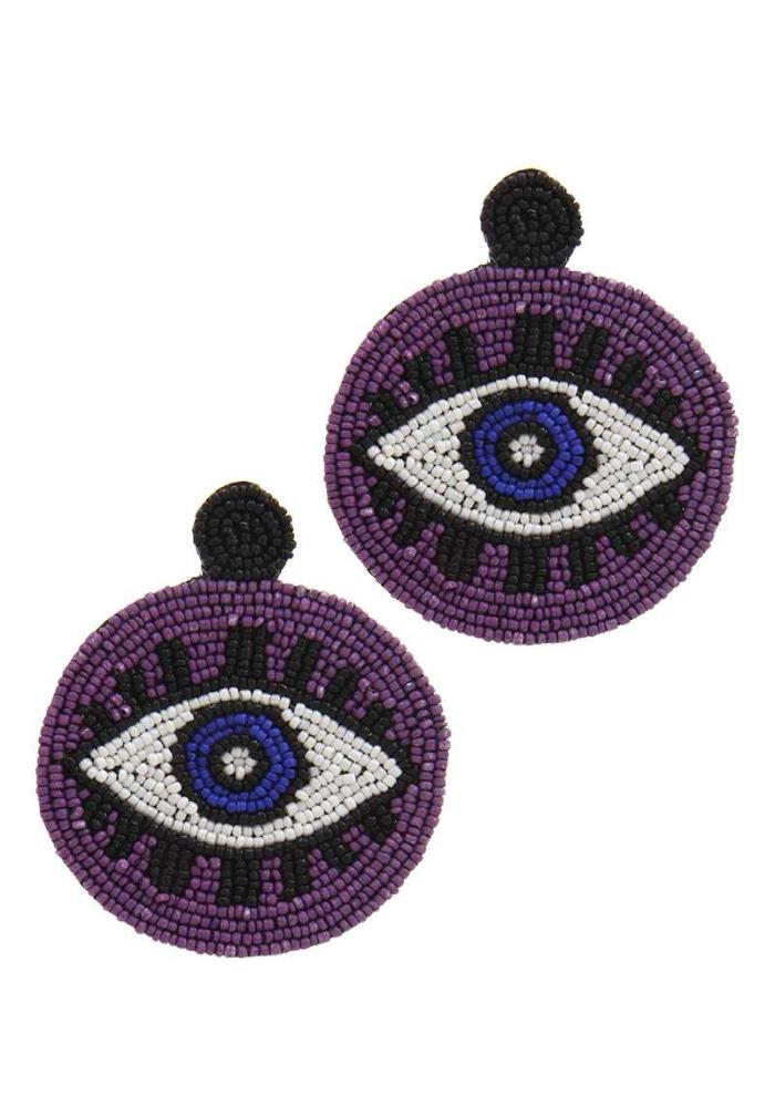 Evil Eye Embroidery Beads