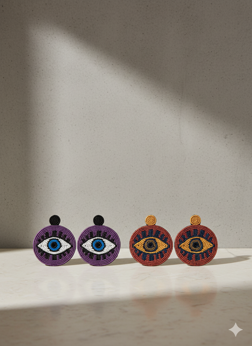 Evil Eye Embroidery Beads