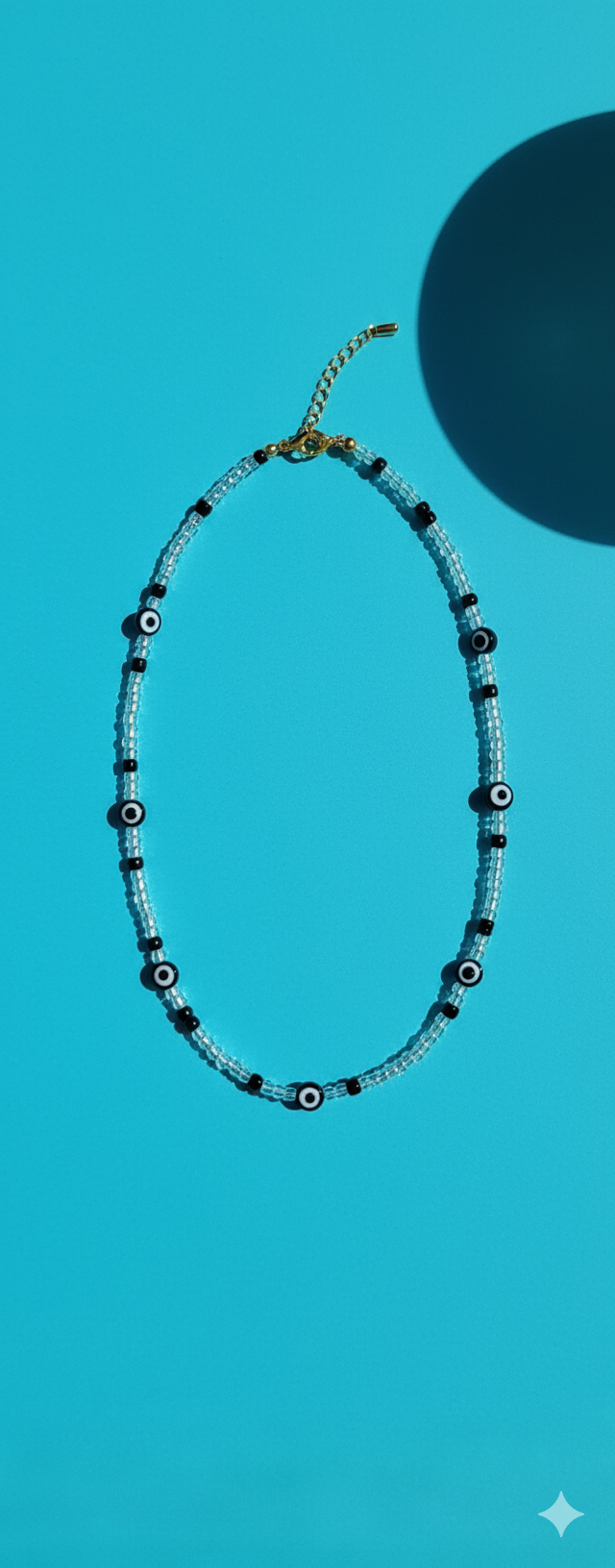 Delicate Evil Eye Beaded  Necklace