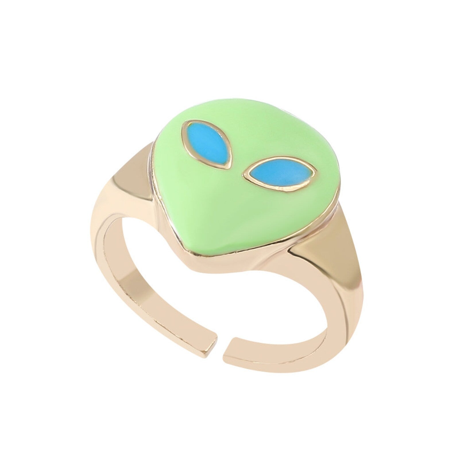 Extraterrestrial Alien Adjustable Ring