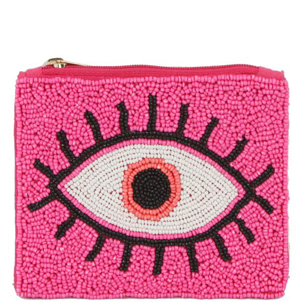 Evil Eye Pink Embroidery