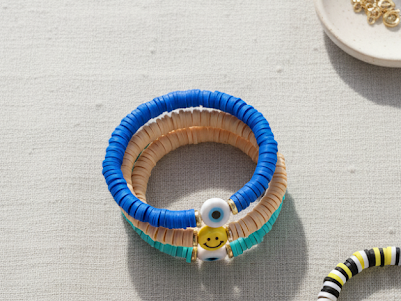 Heishi Bead Accent Bracelets