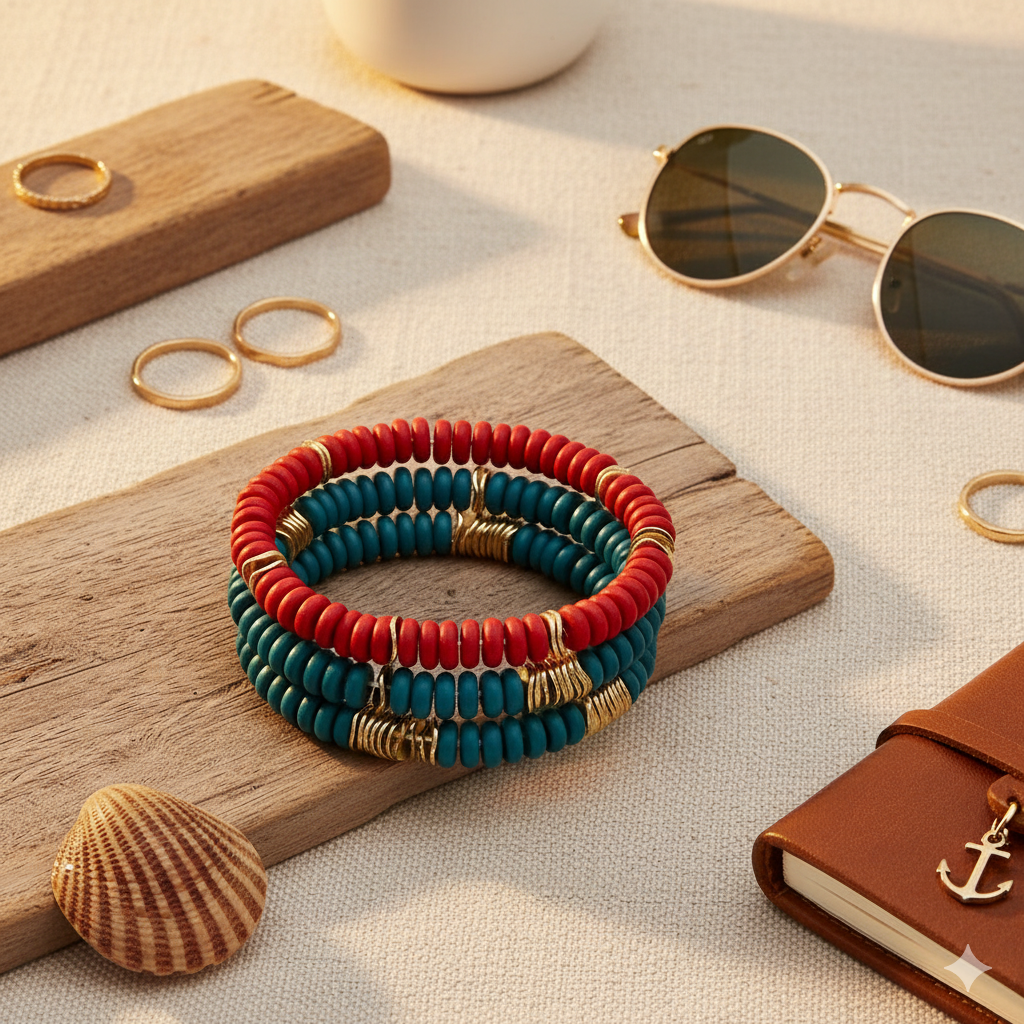 Wood and Metal Fusion Bracelet