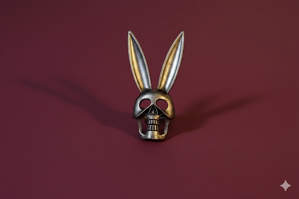 Skull Bunny Adjustable Ring
