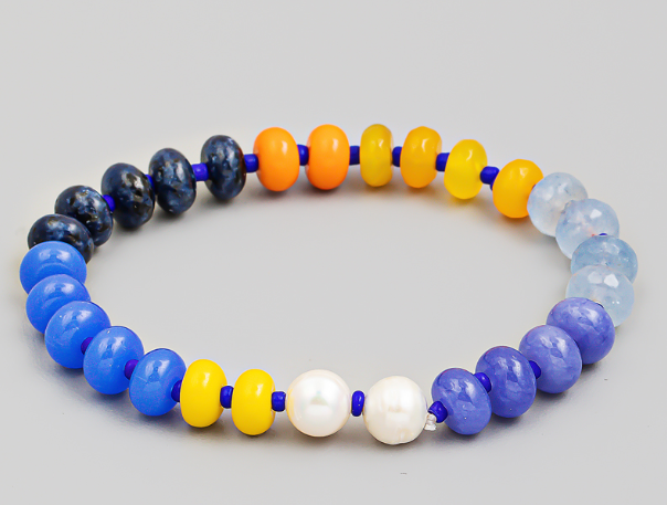 Stone Pearl Beaded Bracelet