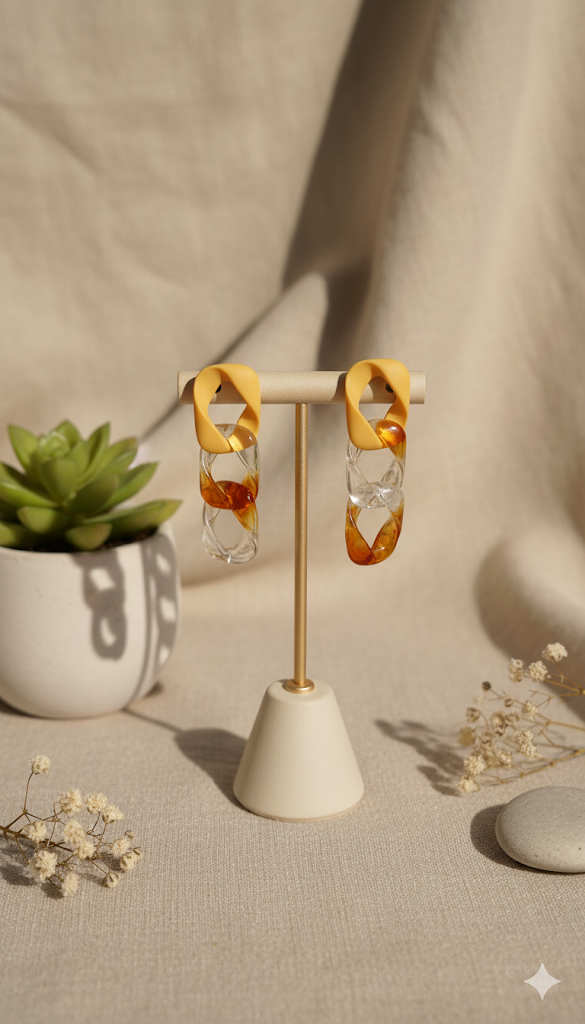 Acrylic Chain Earrings