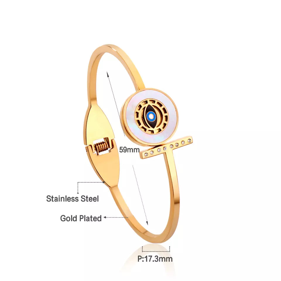 Evil Eye Gold-Plated Bracelet
